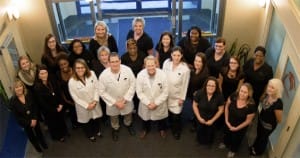 Group photo in foyer