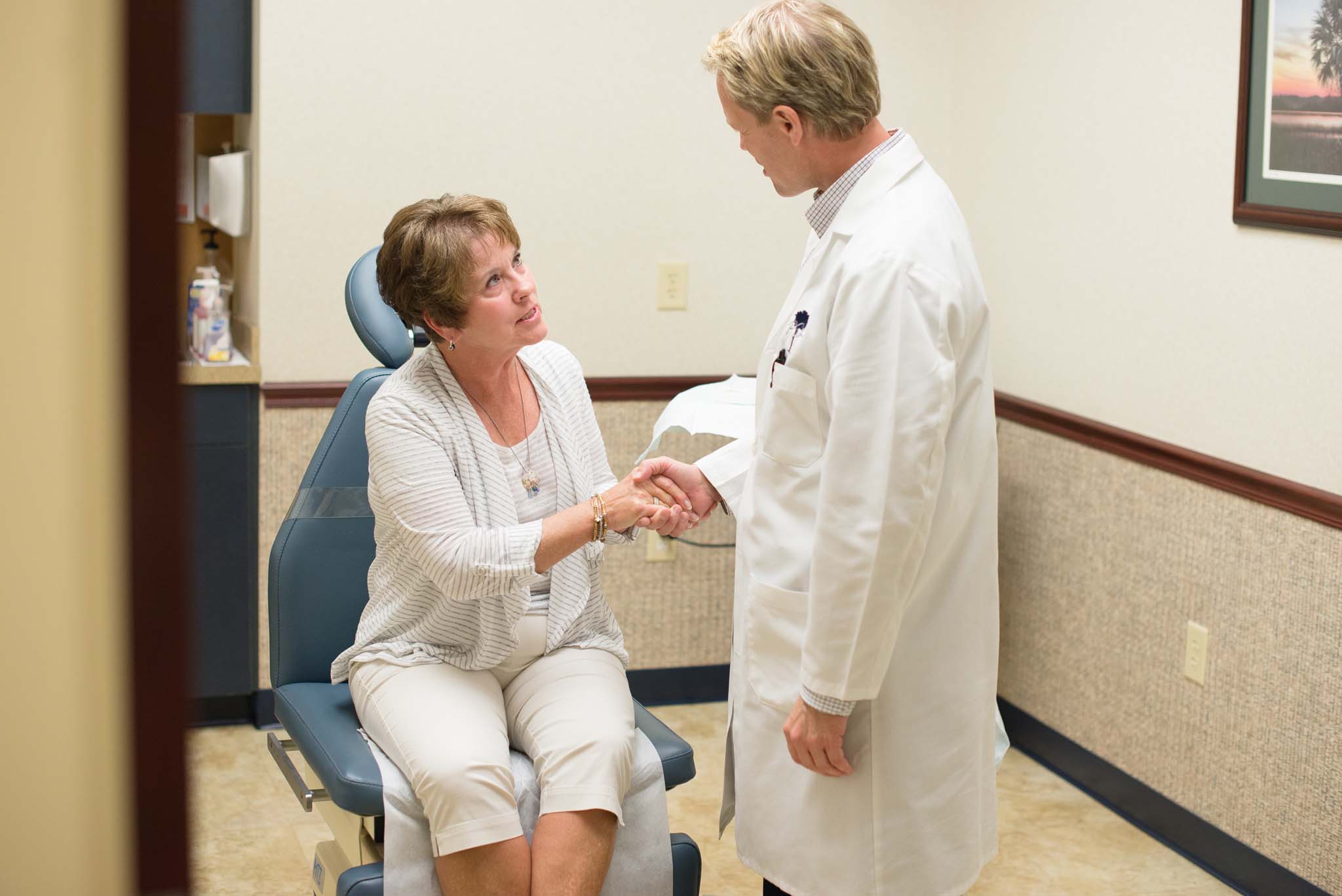 Patient & Doctor shaking hands