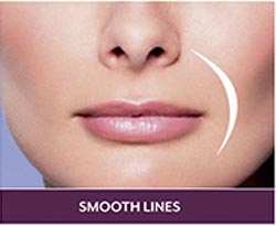 Smooth lines on face